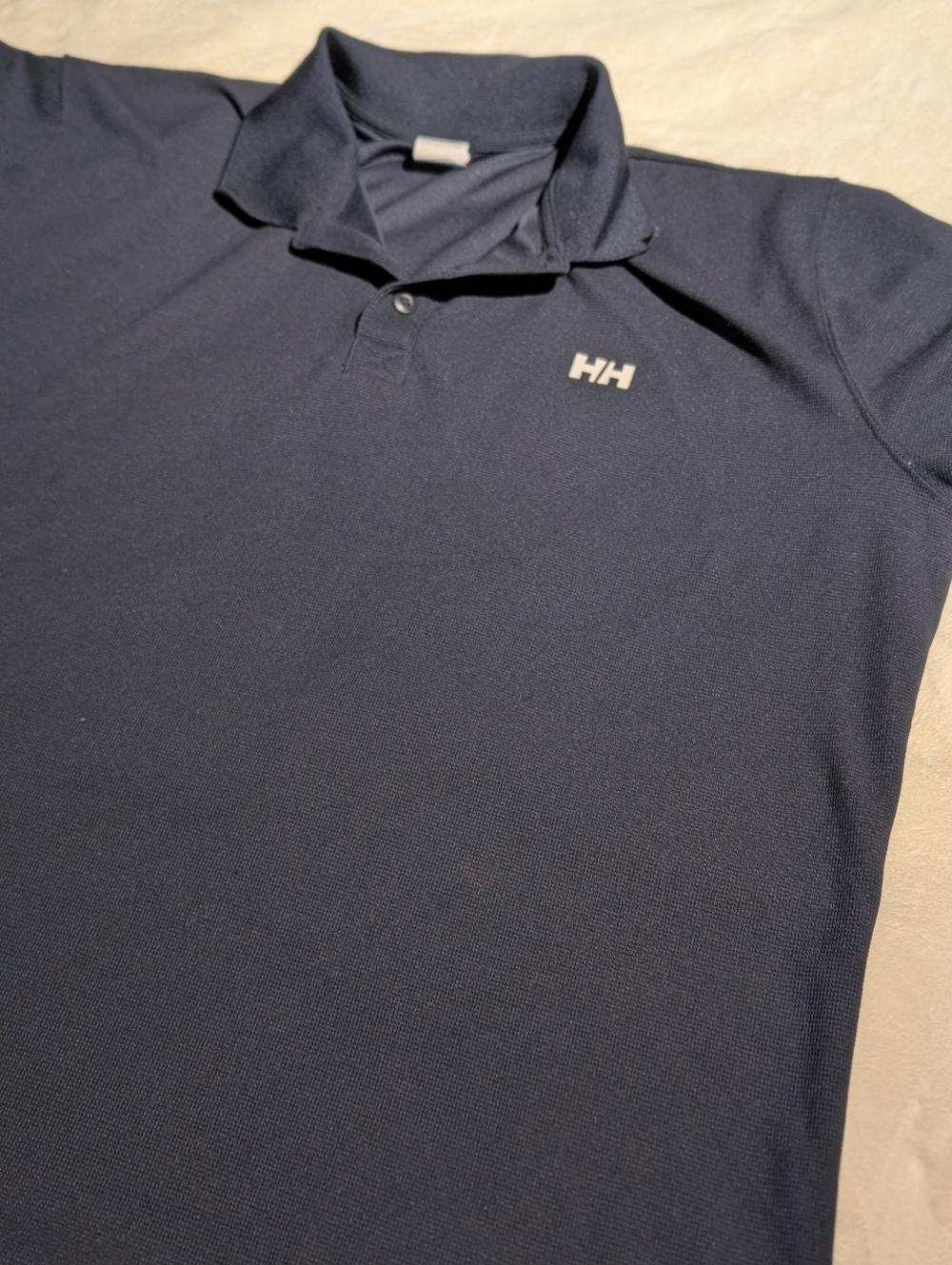 Helly Hansen Men's Dark Navy Polo with Chest Logo. Large